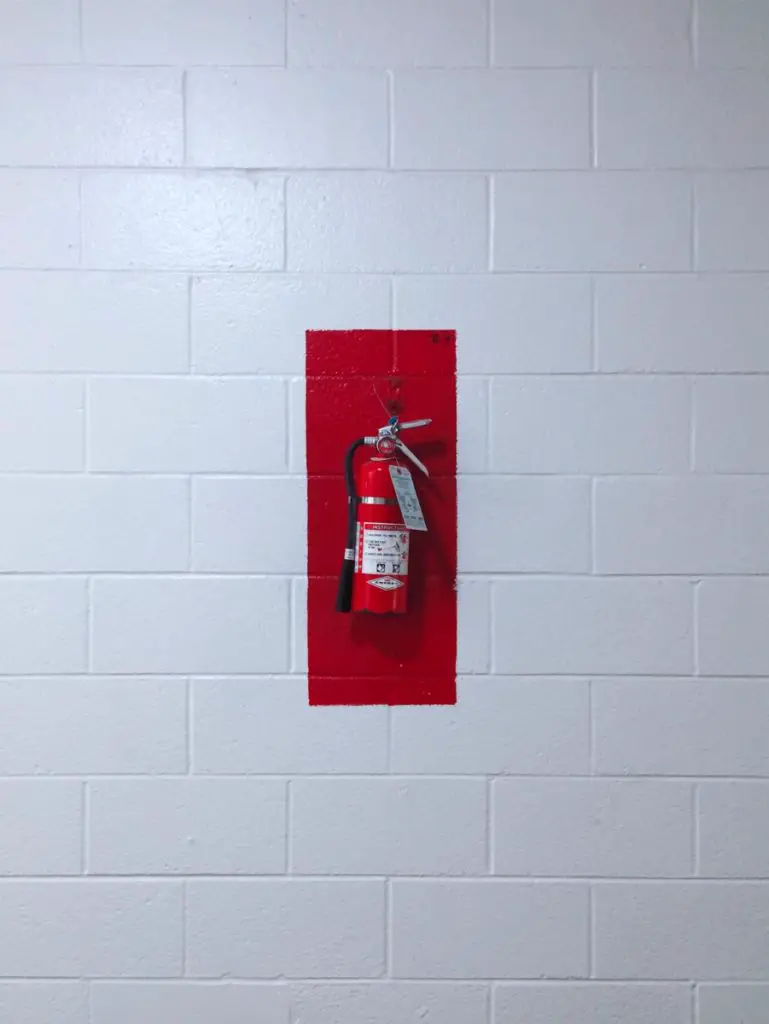 wall mounted fire Extinguisher