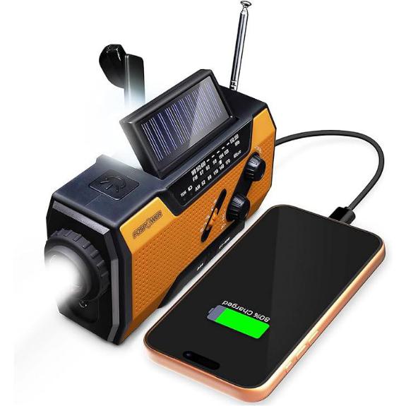 FosPower NOAA Emergency Weather Radio with Power Bank