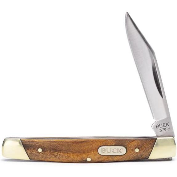 Buck Knives 379 Solo Single-Blade Folding Pocket Knife with Wood Handle