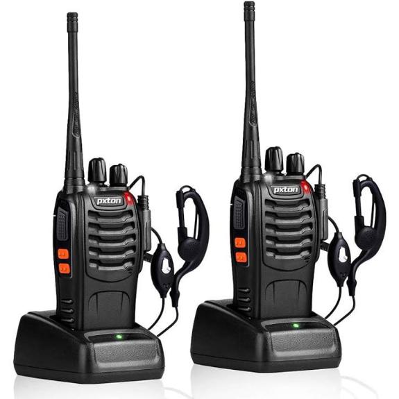 pxton Walkie Talkies Long Range Two-Way Radios (2-Pack)