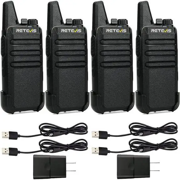 Retevis RT22 Rechargeable Walkie Talkies (4-Pack)
